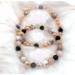 PULSEIRA ANCESTRAL - ALQUIMIA BRANCA (C/ TURMALINA NEGRA E PEDRAS PRECIOSAS)